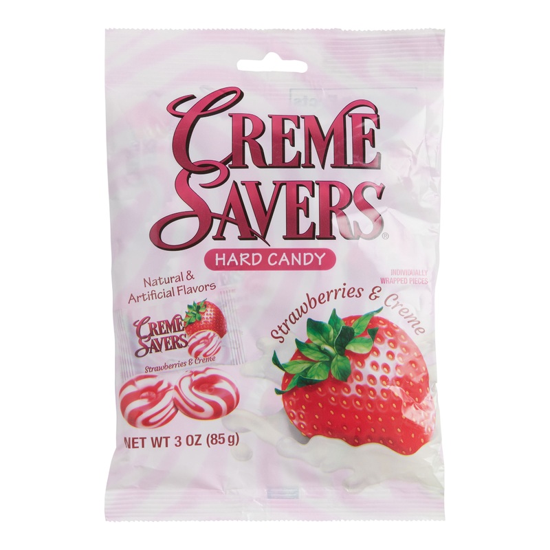 Creme Savers Strawberries And Creme Hard Candy