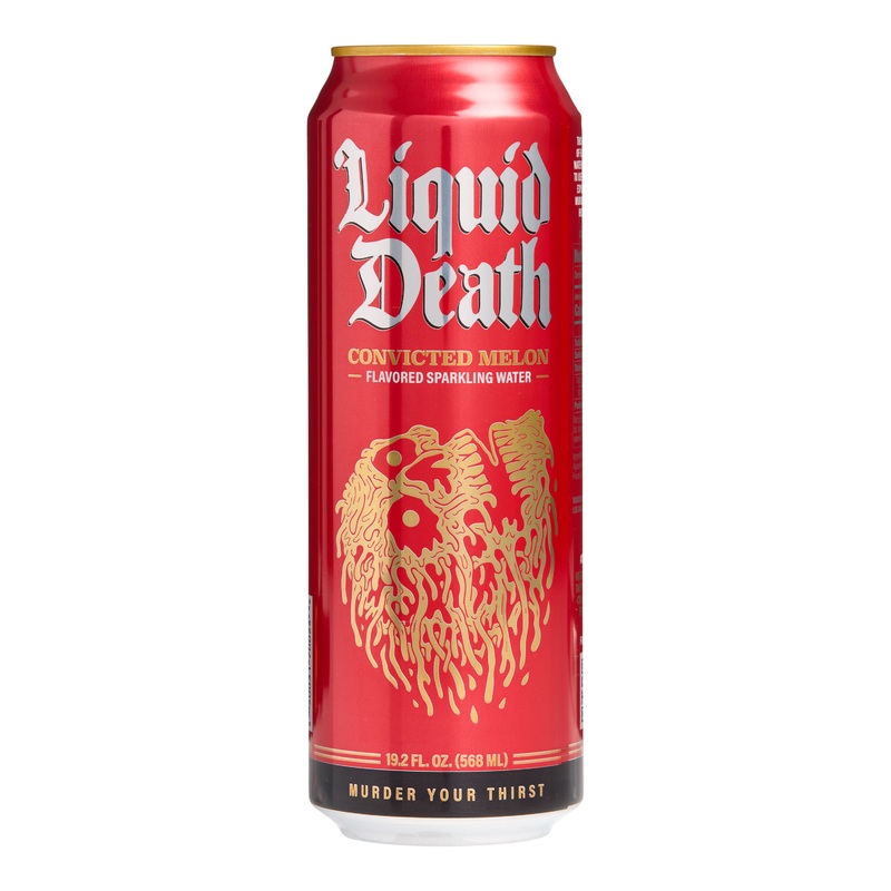 Liquid Death Convicted Melon Sparkling Water King Can