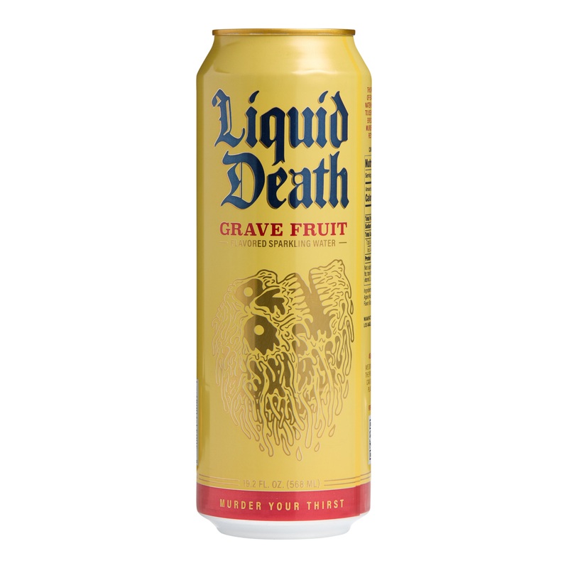 Liquid Death Grave Fruit Sparkling Water King Can