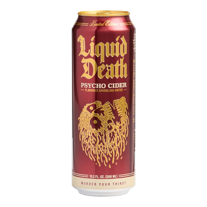 Liquid Death Limited Edition Psycho Cider Sparkling Water King Can