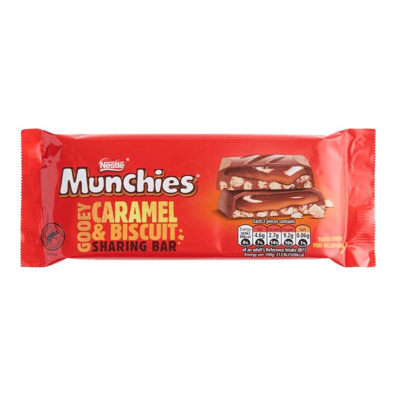 Nestle Munchies Caramel and Biscuit Chocolate Bar