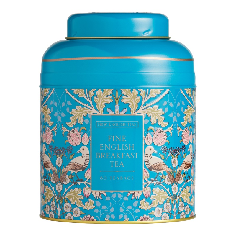 New English Blue Song Thrush English Breakfast Tea 80 Count