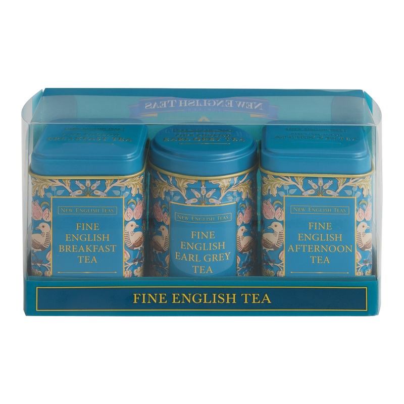 New English Teas Mini Song Thrush Loose Leaf Tea Tins 3 Pack