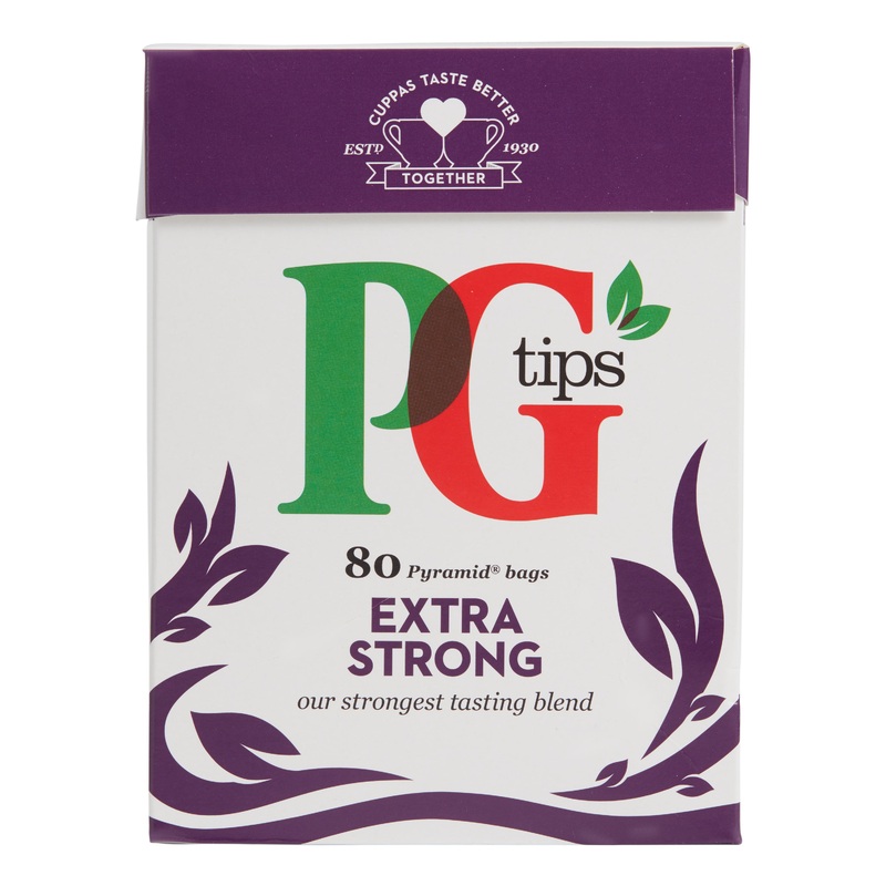 PG Tips Extra Strong Black Tea 80 Count