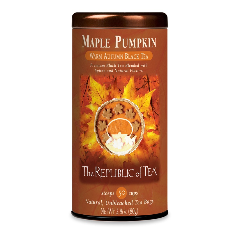 The Republic of Tea Maple Pumpkin Black Tea 50 Count