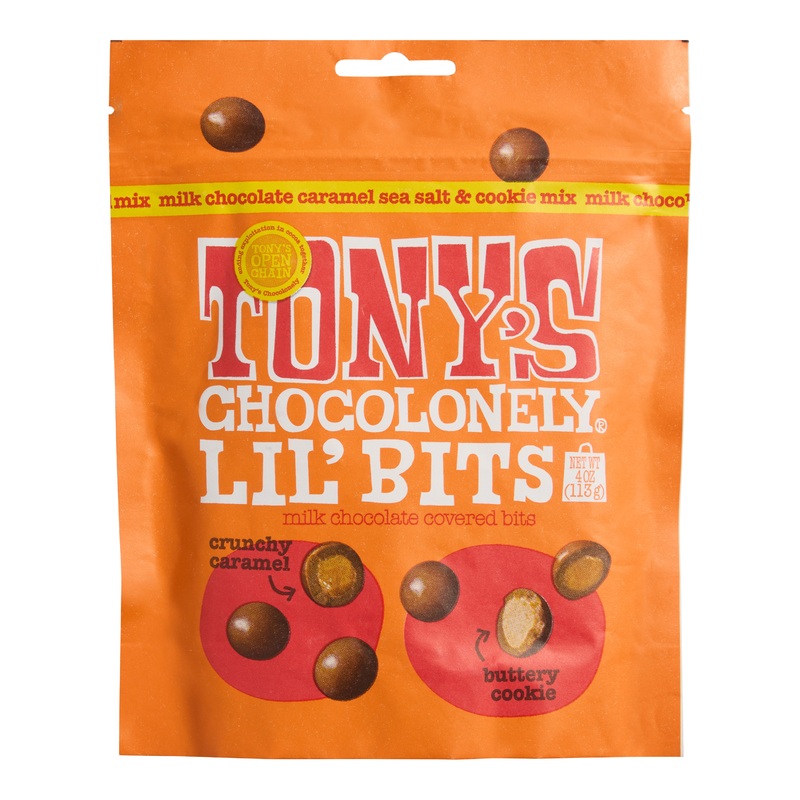Tony’s Chocolonely Chocolate Sea Salt Caramel Cookie Lil’Bits