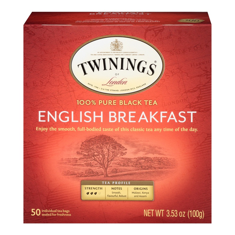 Twinings English Breakfast Tea 50 Count