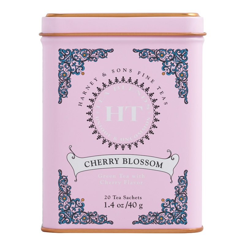 Harney & Sons Cherry Blossom Green Tea Sachets 20 Count