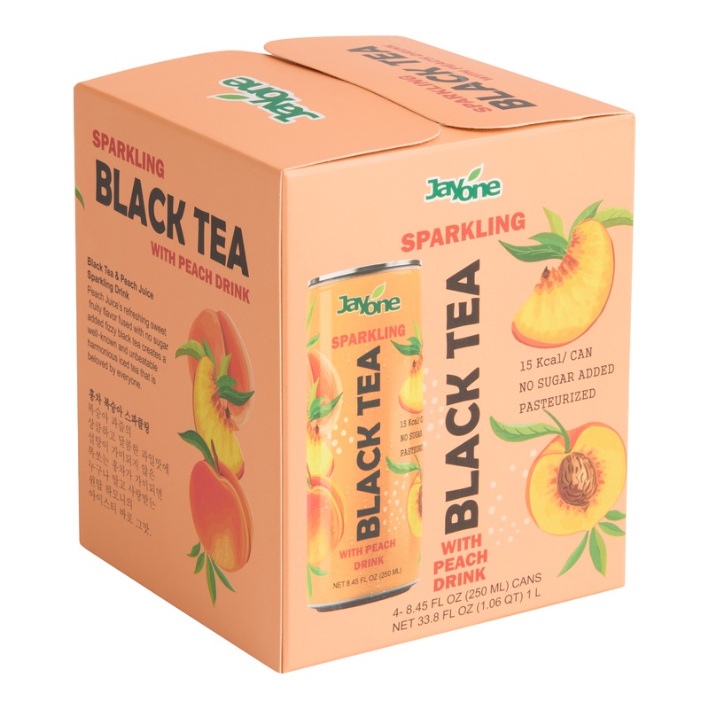 Jayone Black Tea with Peach Drink 4 Pack