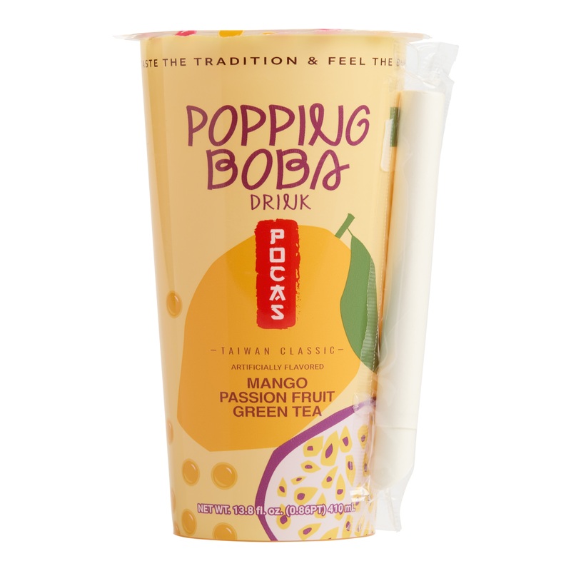 Pocas Popping Boba Mango Passion Fruit Green Tea