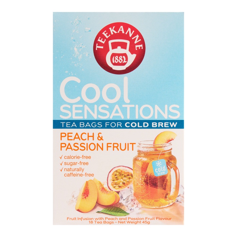 Teekanne Peach Passion Fruit Herbal Cold Brew Tea 18 Count