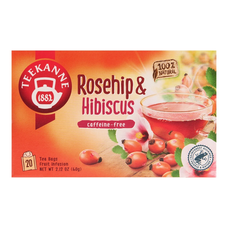 Teekanne Rosehip and Hibiscus Herbal Tea 20 Count