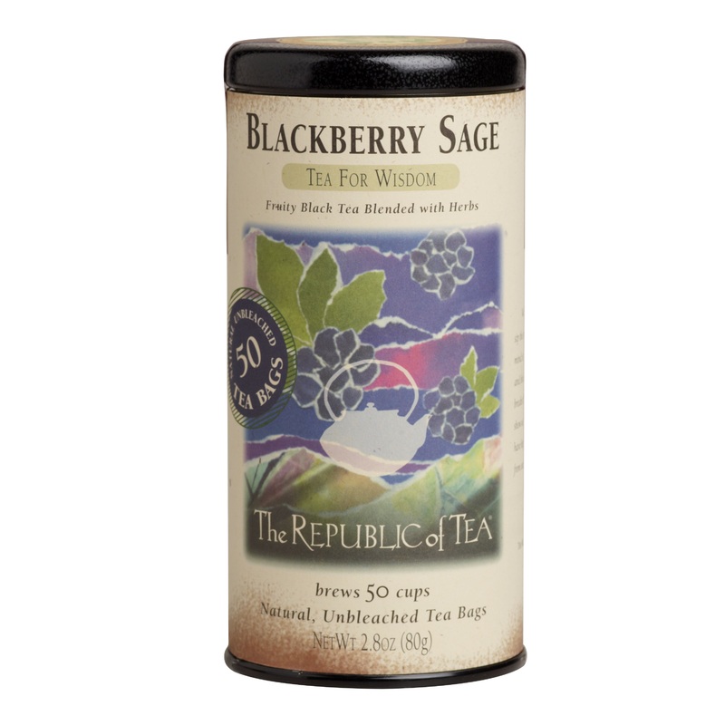The Republic of Tea Blackberry Sage Black Tea 50 Count