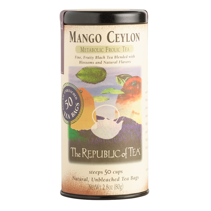 The Republic of Tea Mango Ceylon Black Tea 50 Count