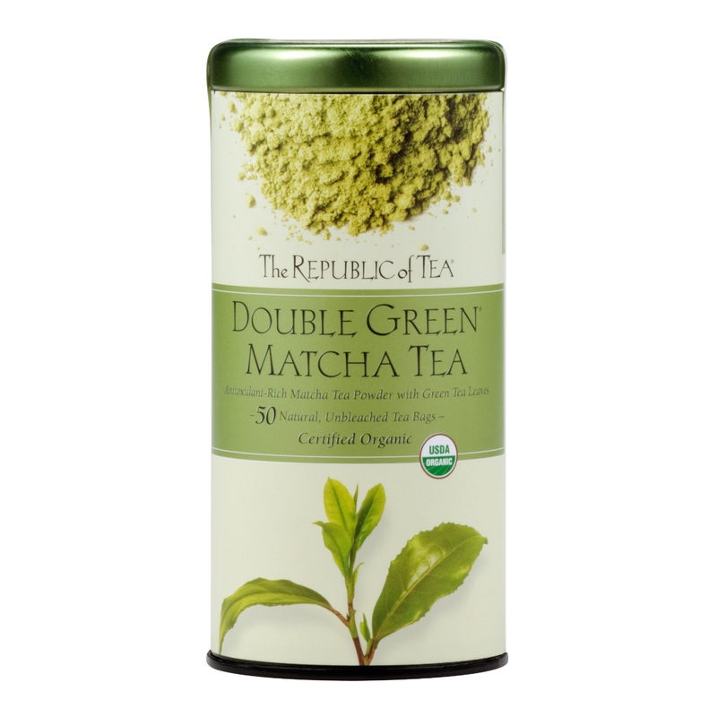 The Republic of Tea Organic Double Green Matcha Tea 50 Count