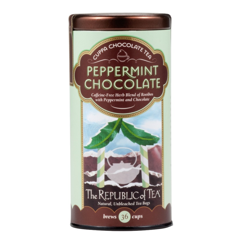 The Republic of Tea Peppermint Chocolate Herbal Tea 36 Count
