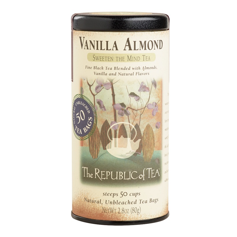 The Republic of Tea Vanilla Almond Black Tea 50 Count