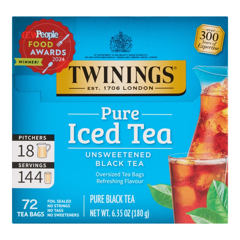Twinings Pure Black Iced Tea Sachets 72 Count