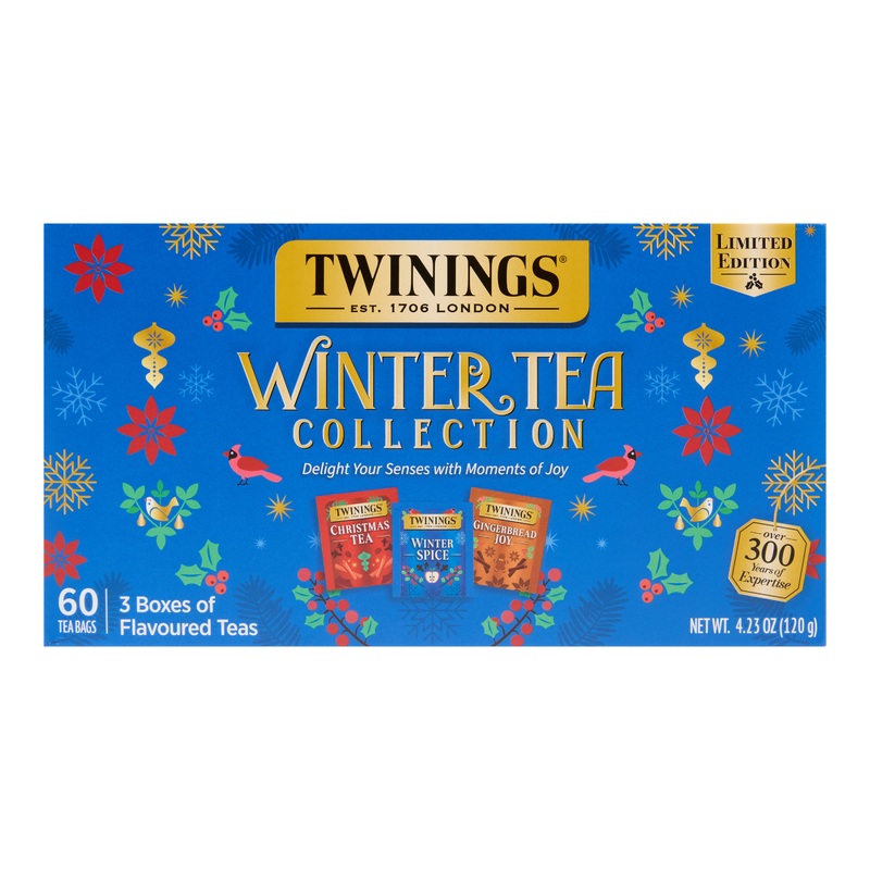 Twinings Winter Tea Collection Gift Box 60 Count