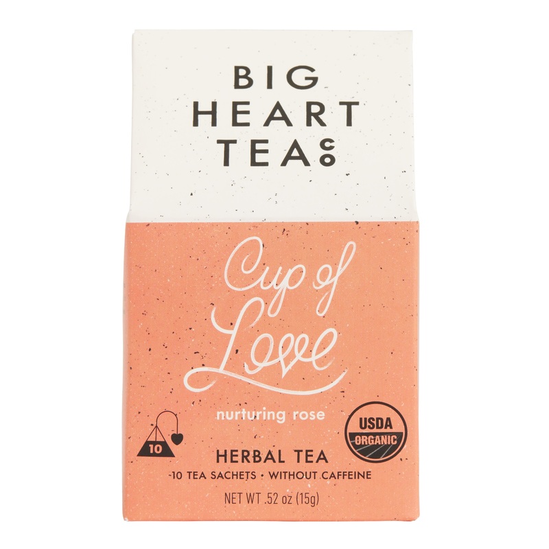 Big Heart Cup Of Love Nurturing Rose Herbal Tea 10 Count