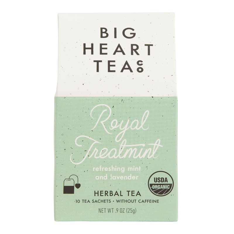 Big Heart Royal Treatment Mint Lavender Herbal Tea 10 Count