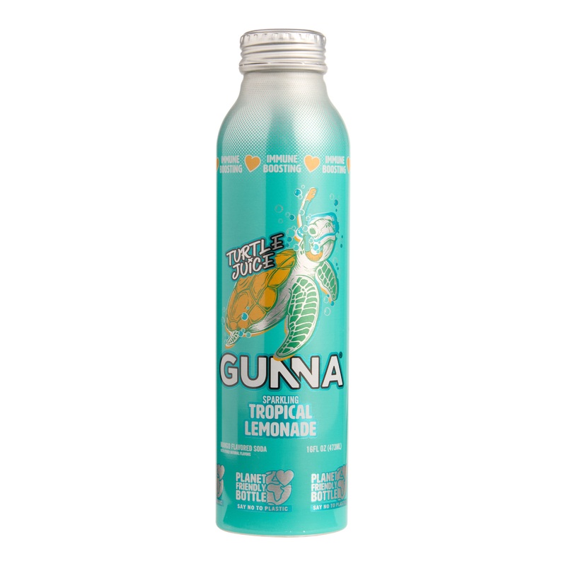 Gunna Turtle Juice Sparkling Tropical Lemonade 16 oz. Can
