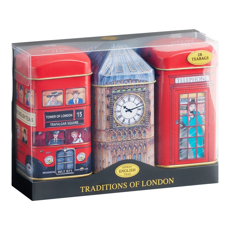 New English Teas Traditions Of London Mini Tea Tin Gift Set