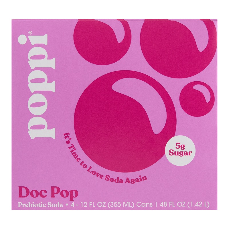Poppi Doc Pop Prebiotic Soda 4 Pack