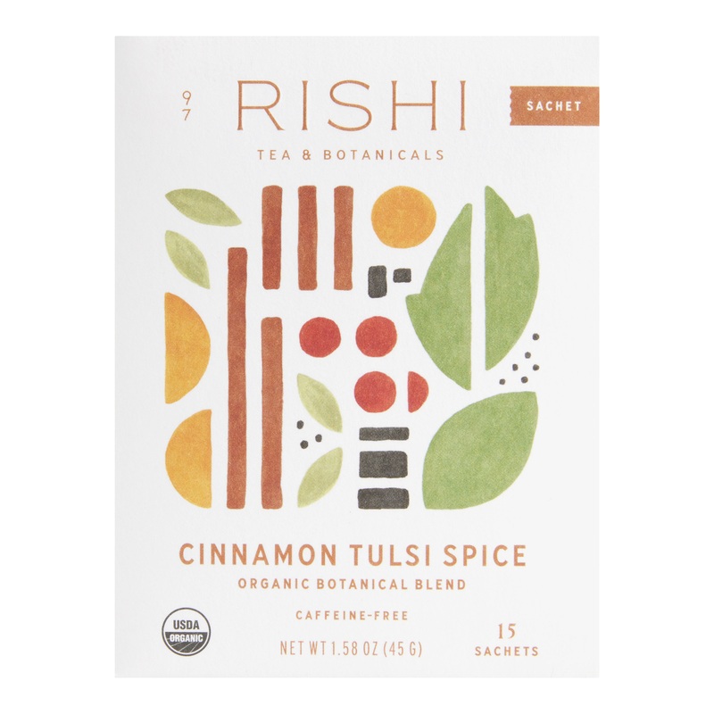 Rishi Cinnamon Tulsi Spice Herbal Tea 15 Count