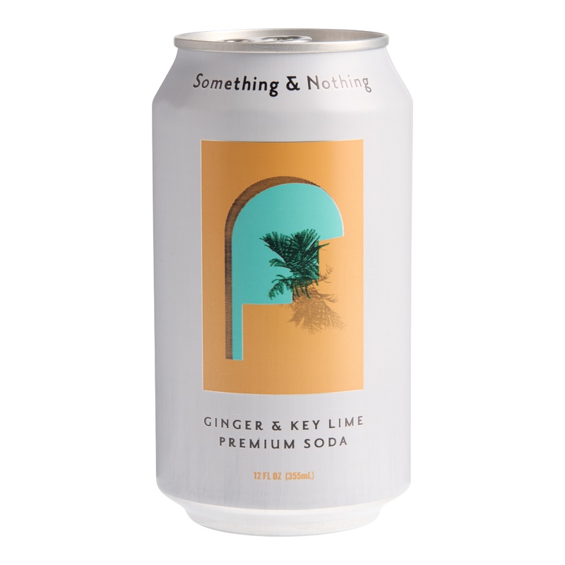 Something & Nothing Ginger & Key Lime Premium Soda