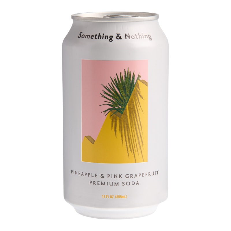 Something & Nothing Pineapple & Pink Grapefruit Premium Soda