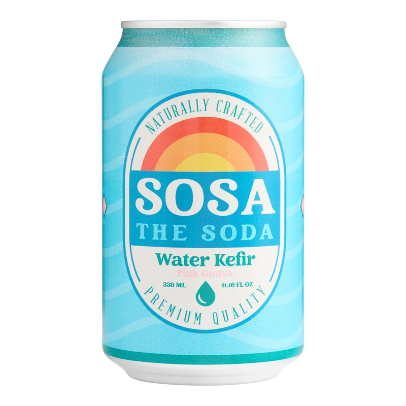 Sosa the Soda Water Kefir with Pink Guava