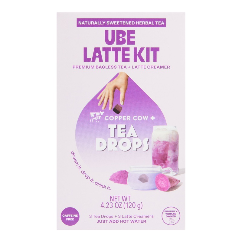 Tea Drops & Copper Cow Ube Latte Kit
