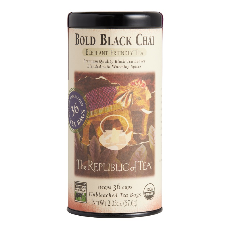 The Republic Of Tea Bold Black Chai Tea 36 Count