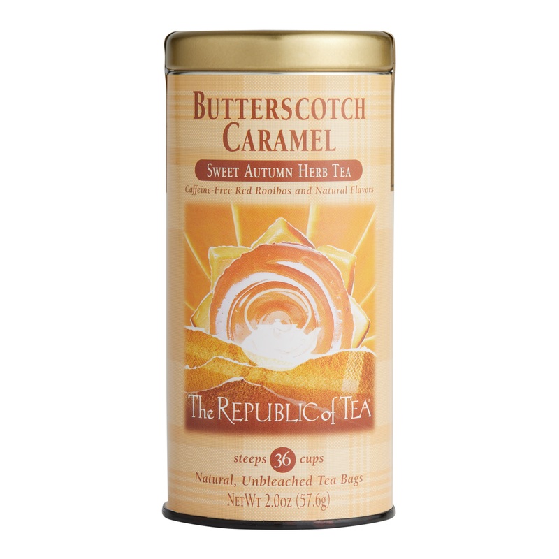 The Republic Of Tea Butterscotch Caramel Herbal Tea 36 Count