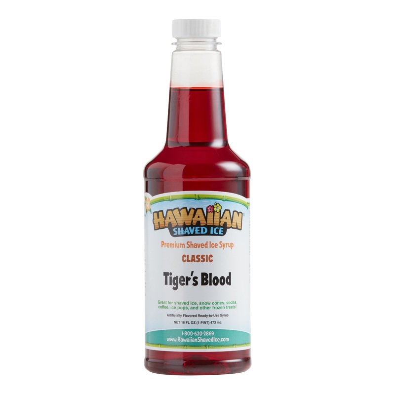 Hawaiian Shaved Ice Tiger’s Blood Premium Syrup