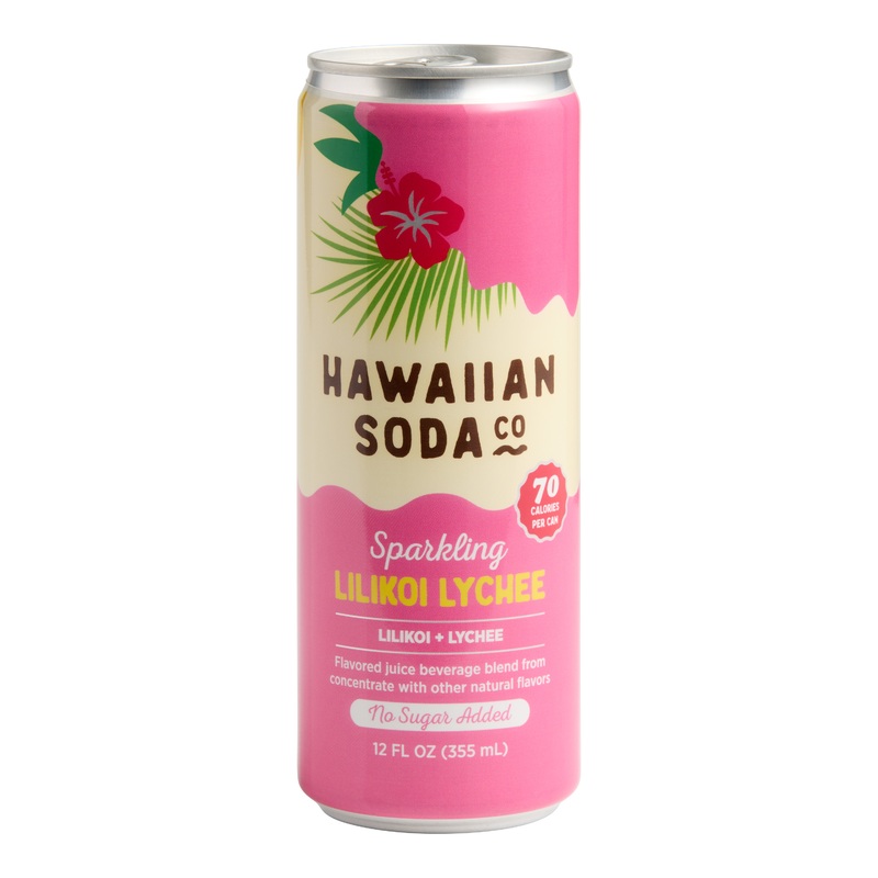 Hawaiian Soda Co. Sparkling Lilikoi Lychee Soda