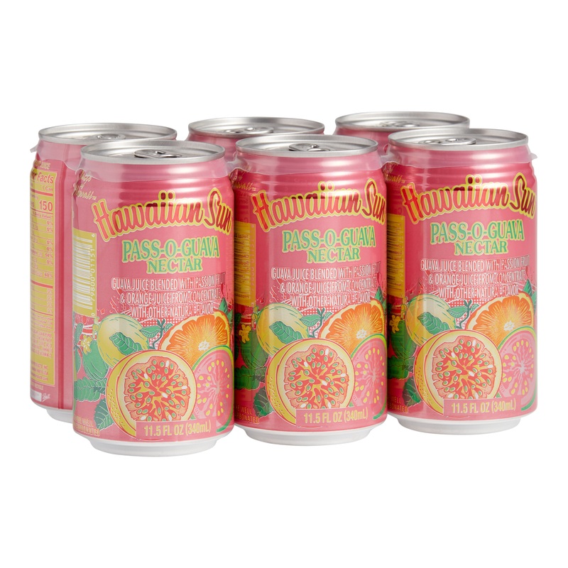 Hawaiian Sun Pass-O-Guava Nectar 6 Pack