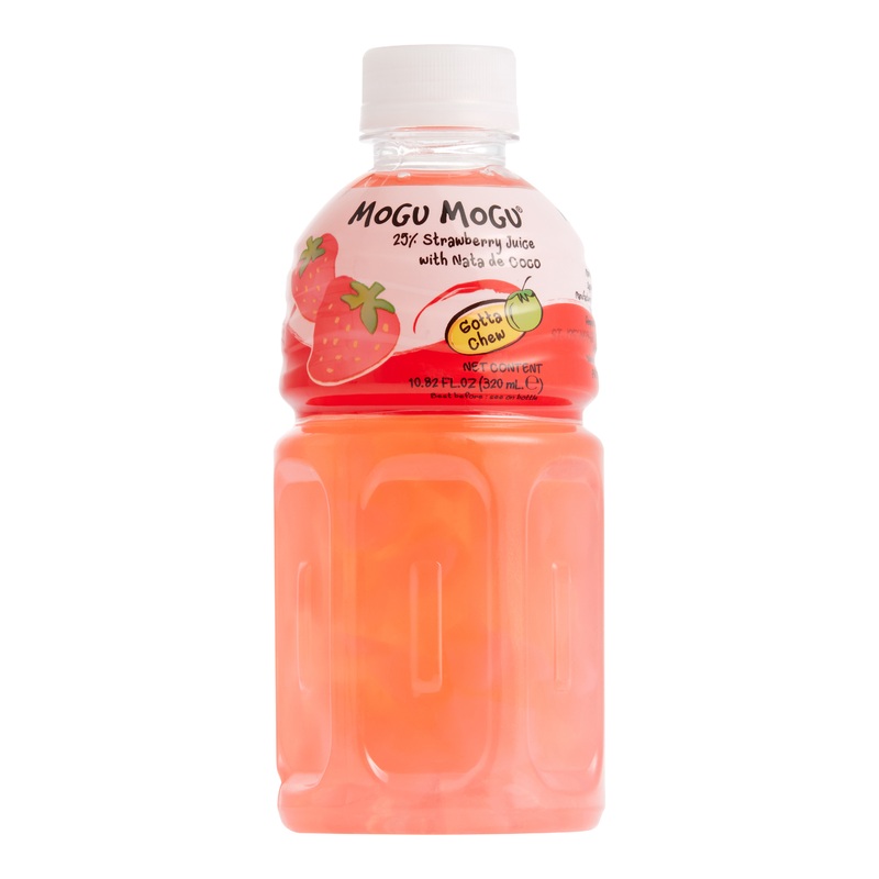 Mogu Mogu Strawberry Juice With Nata De Coco