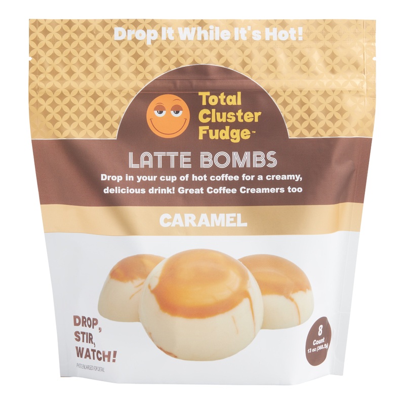 Total Cluster Fudge Caramel Latte Bombs 8 Count