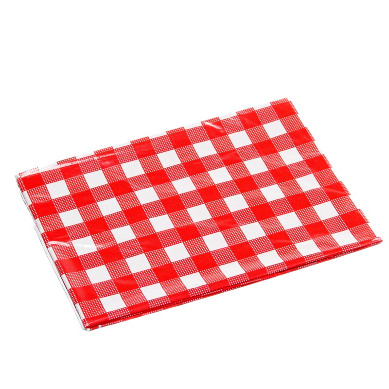 Checkered Tablecloths – Red/White, 52″ x 108″