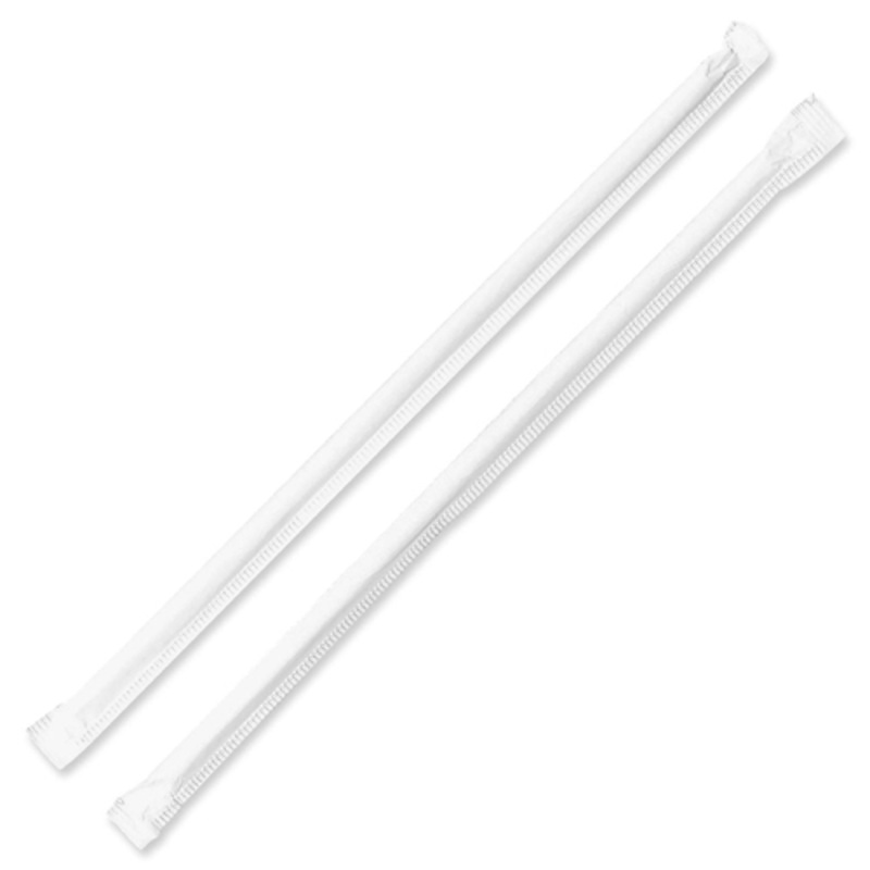 Individually Wrapped Straws – 7-3/4″, 500/PK, Translucent