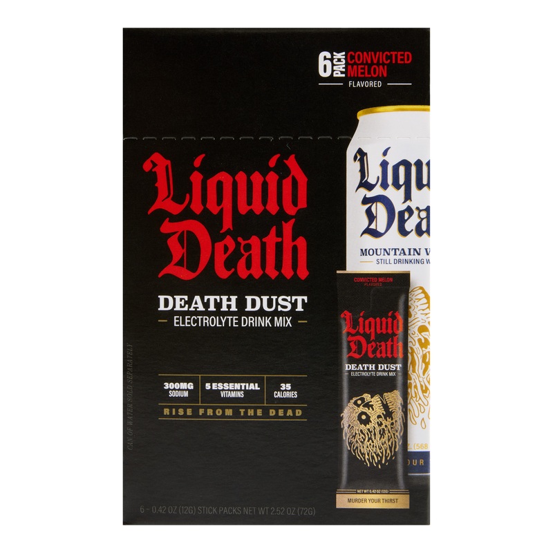 Liquid Death Convicted Melon Death Dust Drink Mix Packet