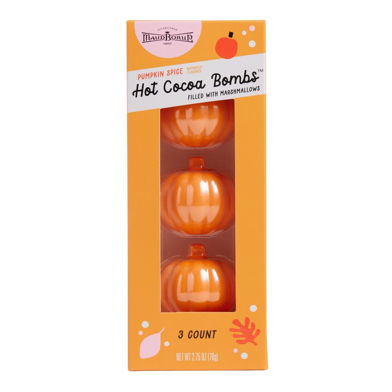 Maud Borup White Chocolate Pumpkin Spice Cocoa Bomb 3 Pack