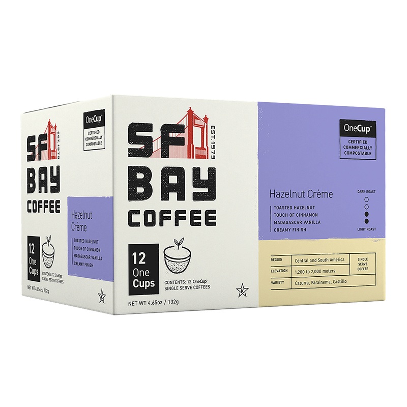 SF Bay Hazelnut Creme Coffee Pods 12 Count