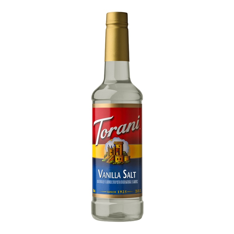 Torani Vanilla Salt Syrup Plastic Bottle