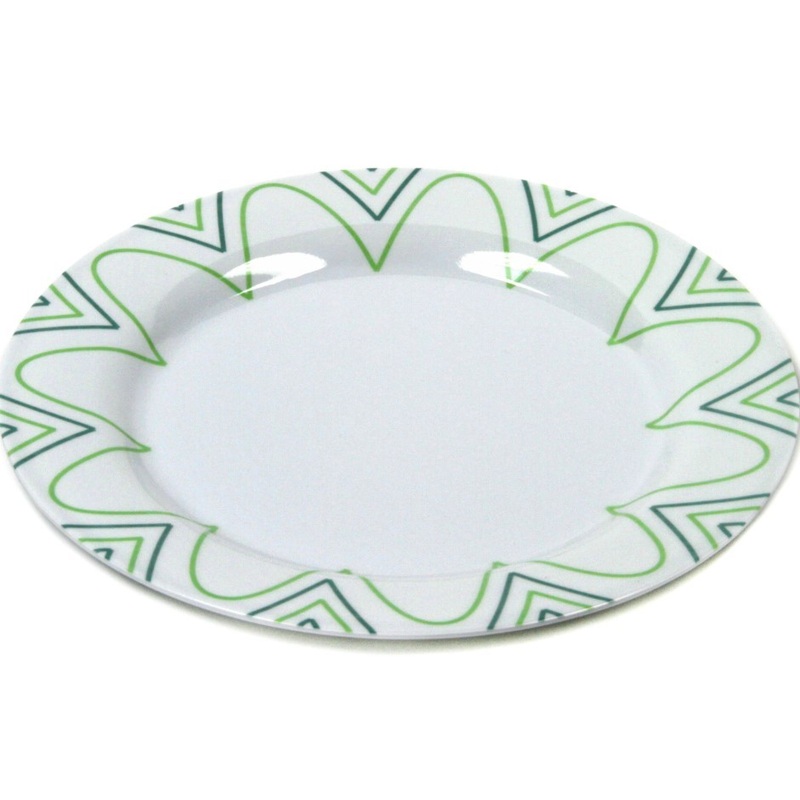 Floral Dinner Plates – Melamine, Round, 10″