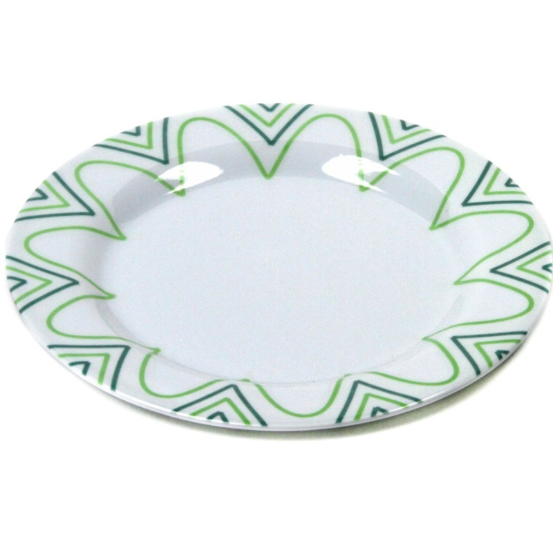 Floral Dinner Plates – Melamine, Round, 8″