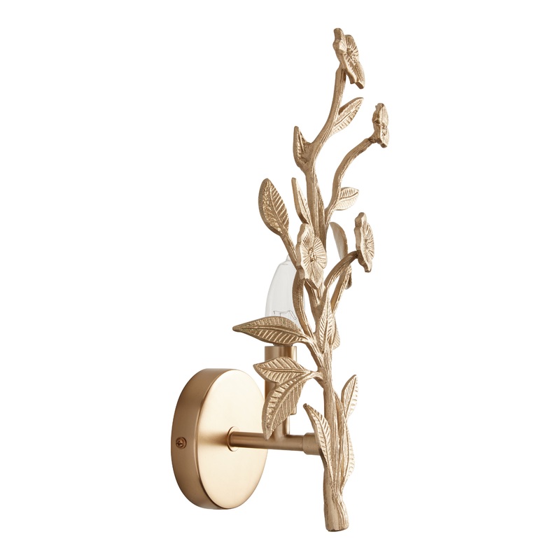 Jane Gold Floral Wall Sconce
