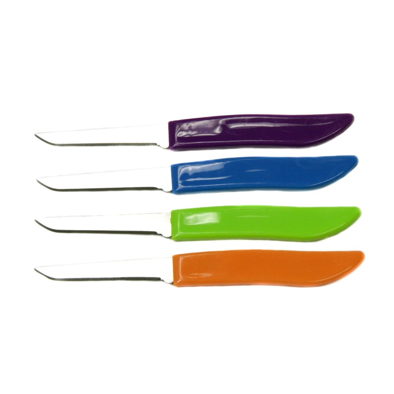 Paring Knife Set – 2.5″, Assorted Colors, 4 Pack